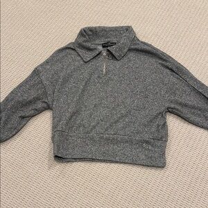 Heather Gray Women's Turtleneck Sweater